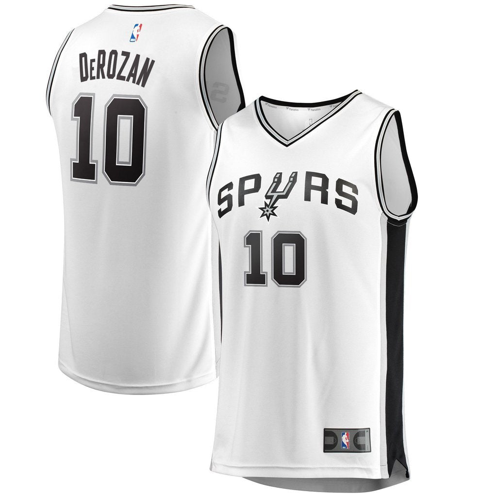 DeMar DeRozan San Antonio Spurs White Swingman Jersey 2018 - 2019