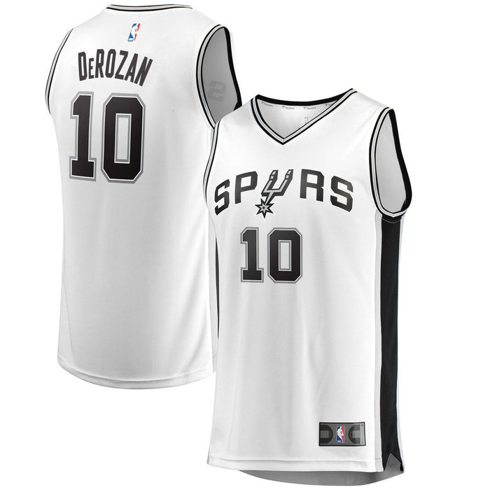 DeMar DeRozan San Antonio Spurs White Swingman Jersey 2018 - 2019