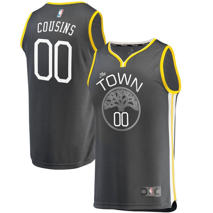 DeMarcus Cousins Golden State Warriors Charcoal Swingman Jersey 2018 - 2019