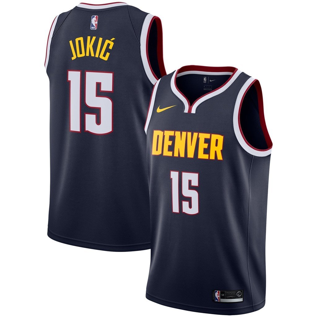 Nikola Jokic Denver Nuggets Navy Swingman Jersey 2018 - 2019