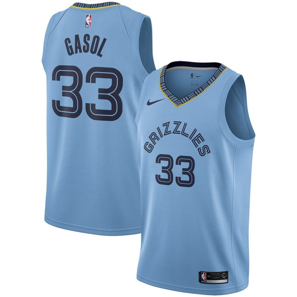 Marc Gasol Memphis Grizzlies Light Blue Swingman Jersey 2018 - 2019
