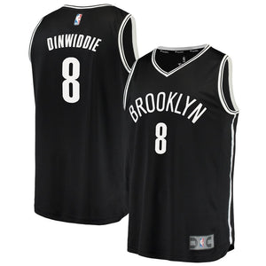 Spencer Dinwiddie Brooklyn Nets Black Swingman Jersey 2018 - 2019