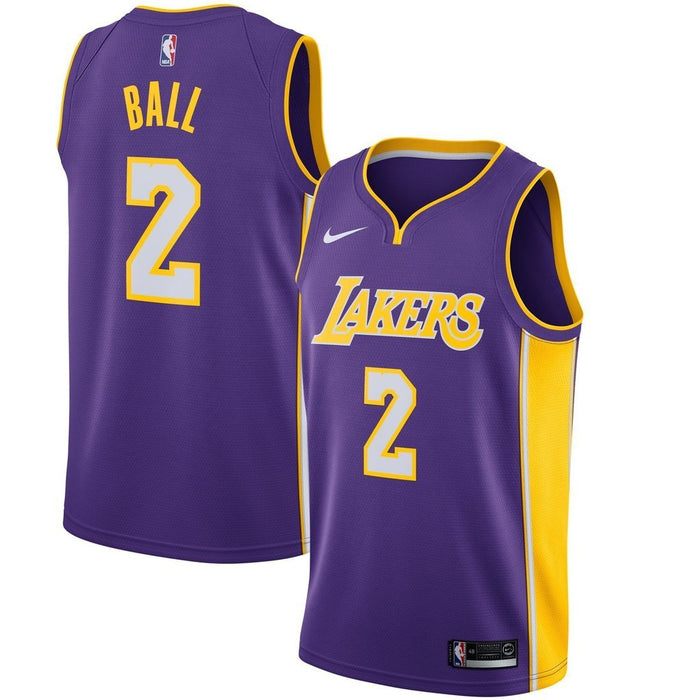 Lonzo Ball Los Angeles Lakers Purple Swingman Jersey 2018 - 2019