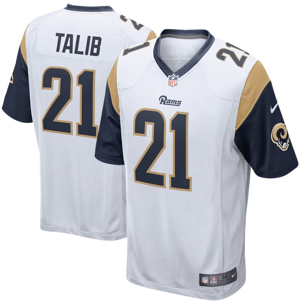 Los Angeles Rams Aqib Talib White Jersey 2018 - 2019