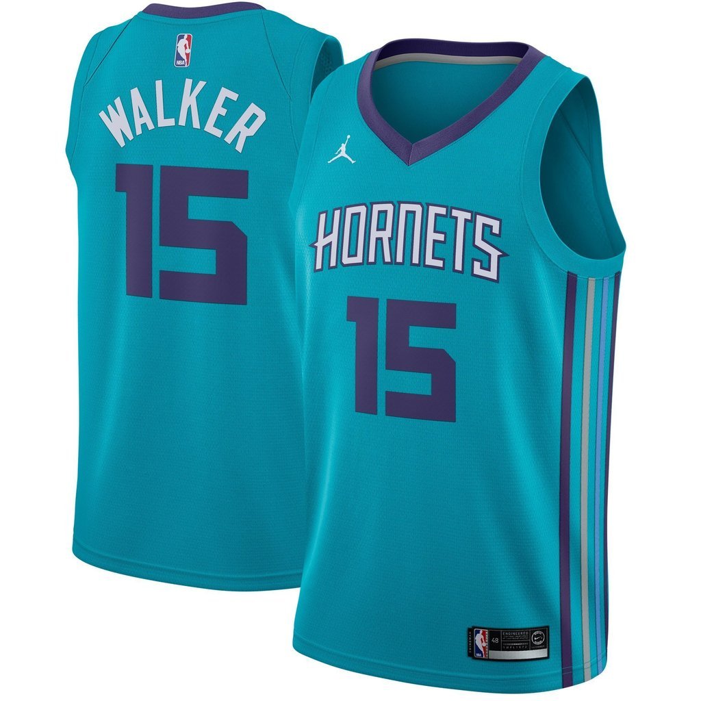 Kemba Walker Charlotte Hornets Jordan Blue Swingman Jersey 2018 - 2019
