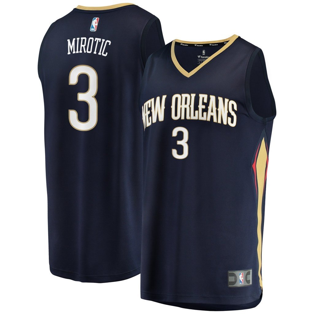 Nikola Mirotic New Orleans Pelicans Navy Swingman Jersey 2018 - 2019