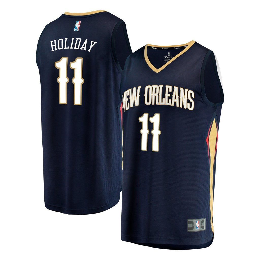 Jrue Holiday New Orleans Pelicans Navy Swingman Jersey 2018 - 2019