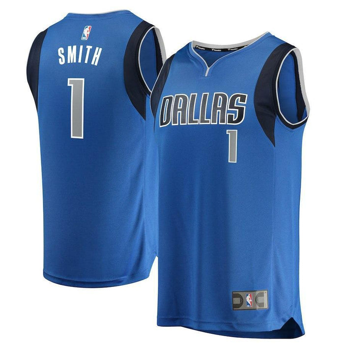 Dennis Smith Dallas Mavericks Branded Youth Fast Break Jersey Blue - Icon Edition 2018/2019