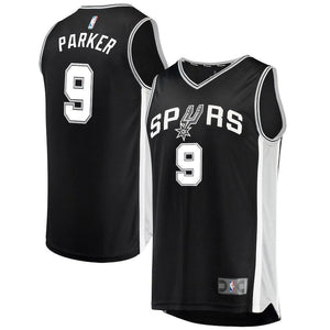 Tony Parker San Antonio Spurs Branded Youth Fast Break Jersey Black - Icon Edition 2018/2019