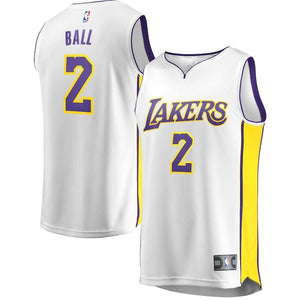 Lonzo Ball Los Angeles Lakers Branded Youth Fast Break Jersey White - Association Edition 2018/2019