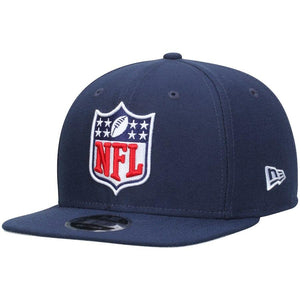 Men's NFL Shield Logo New Era White Original Fit 9FIFTY Adjustable Snapback Hat