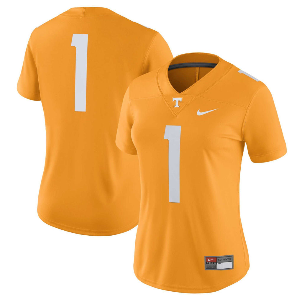 Women's Nike #1 Tennessee Orange Tennessee Volunteers Game Jersey
