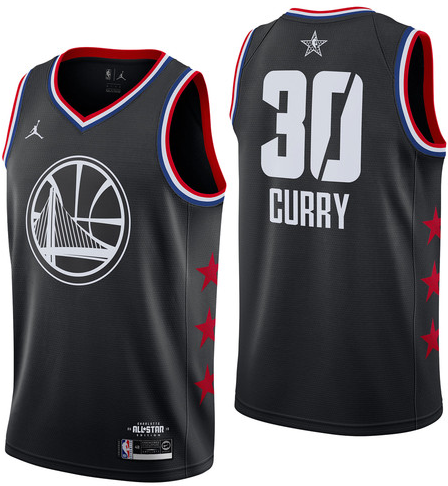 NBA Jordan All-Star 2019 Black Swingman Jersey - Stephen Curry - Youth