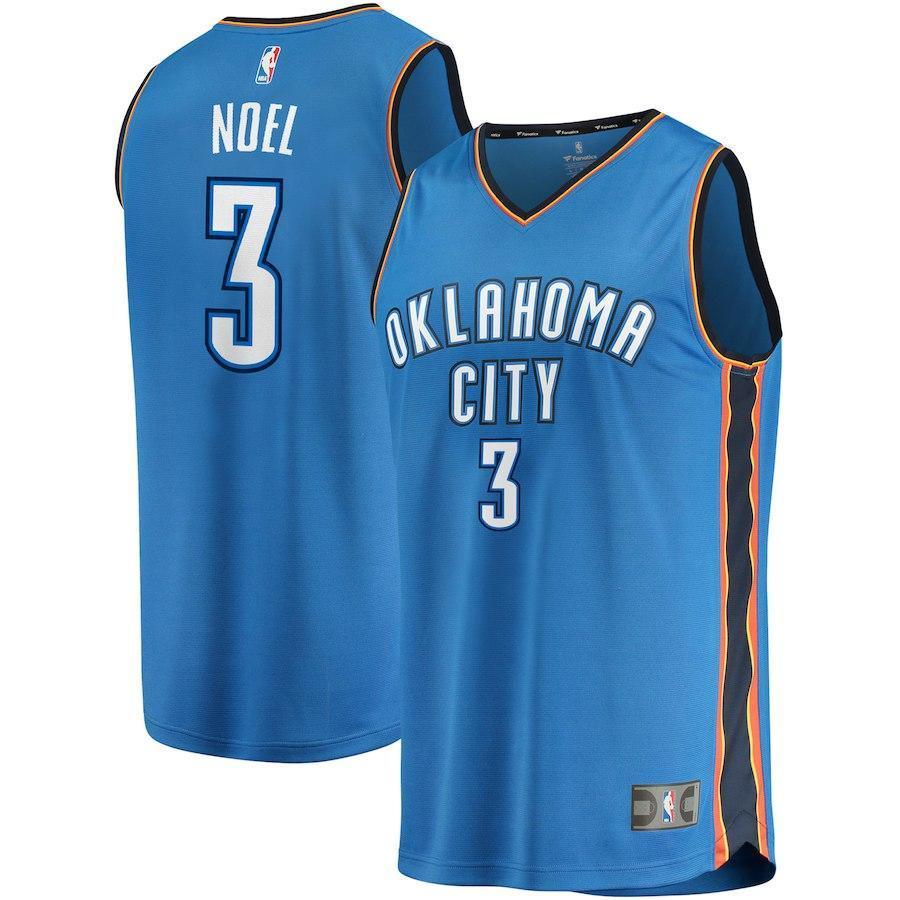 Nerlens Noel Oklahoma City Thunder Branded Fast Break Jersey - Icon Edition - Blue