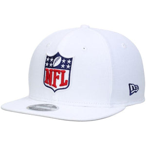 Men's NFL Shield Logo New Era White Original Fit 9FIFTY Adjustable Snapback Hat