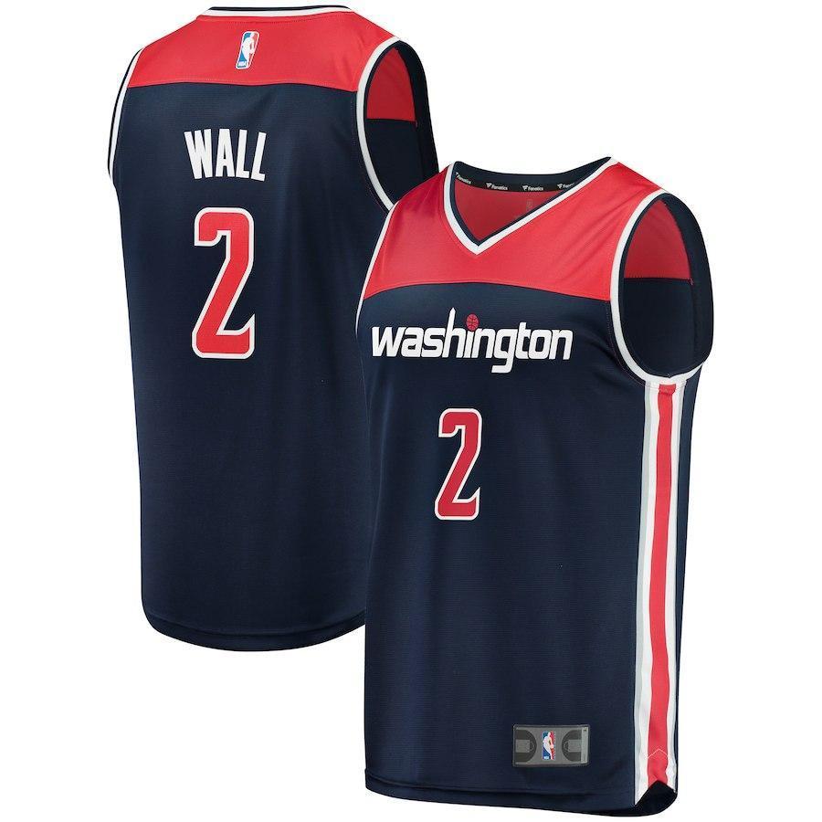 John Wall Washington Wizards Branded Youth Fast Break Jersey Navy - Statement Edition 2018/2019