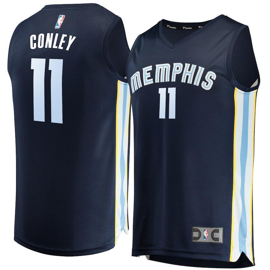Mike Conley Memphis Grizzlies Branded Youth Fast Break Jersey Navy - Icon Edition 2018/2019