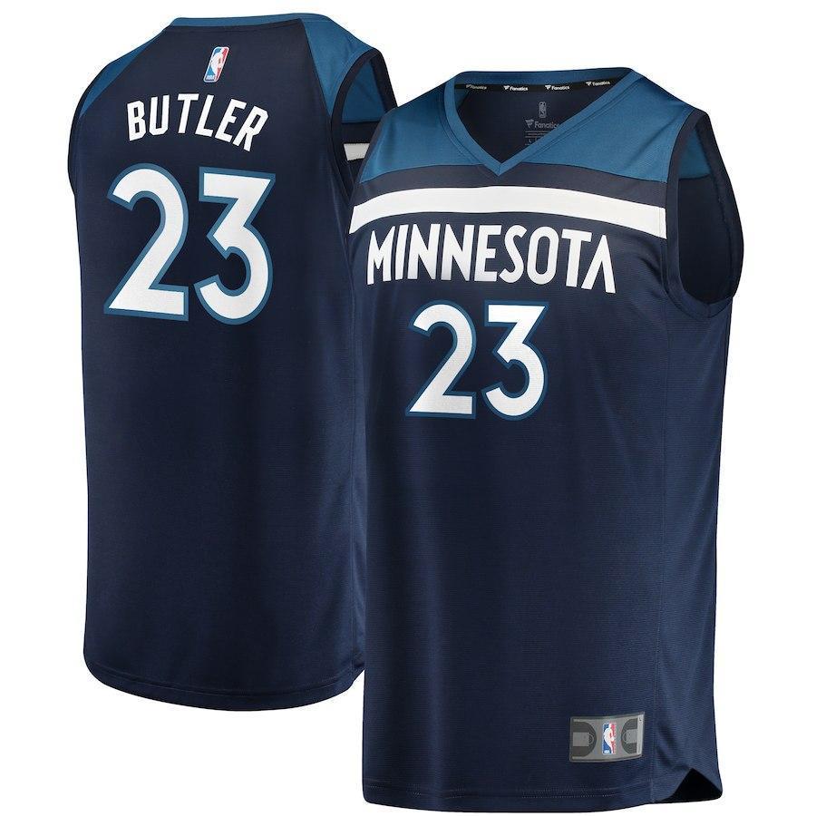 Jimmy Butler Minnesota Timberwolves Branded Youth Fast Break Jersey Navy - Icon Edition 2018/2019