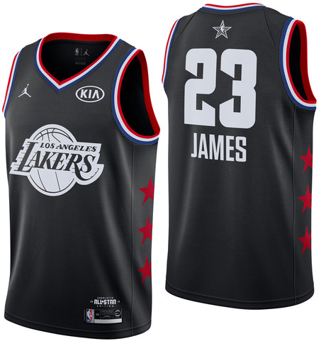 NBA Jordan All-Star 2019 Black Swingman Jersey - LeBron James - Youth