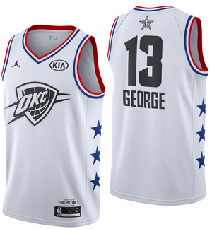 NBA Jordan All-Star 2019 White Swingman Jersey - Paul George - Youth