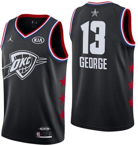 NBA Jordan All-Star 2019 Black Swingman Jersey - Paul George - Youth