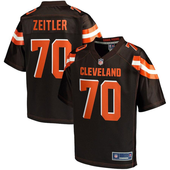 Men's Cleveland Browns Kevin Zeitler NFL Pro Line Brown Big & Tall Player Jersey