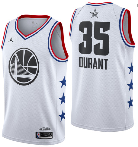 NBA Jordan All-Star 2019 White Swingman Jersey - Kevin Durant - Youth