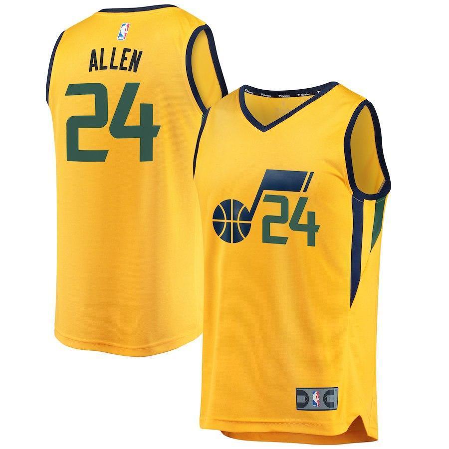 Grayson Allen Utah Jazz Branded Youth Fast Break Jersey - Statement Edition – Gold 2018/2019