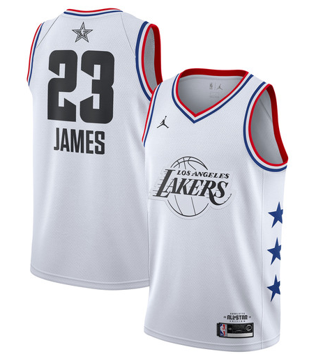 NBA Jordan All-Star 2019 White Swingman Jersey - Lebron James - Mens