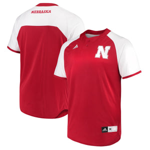 Men's Adidas Scarlet Nebraska Cornhuskers Diamond King 2.0 Climalite Jersey