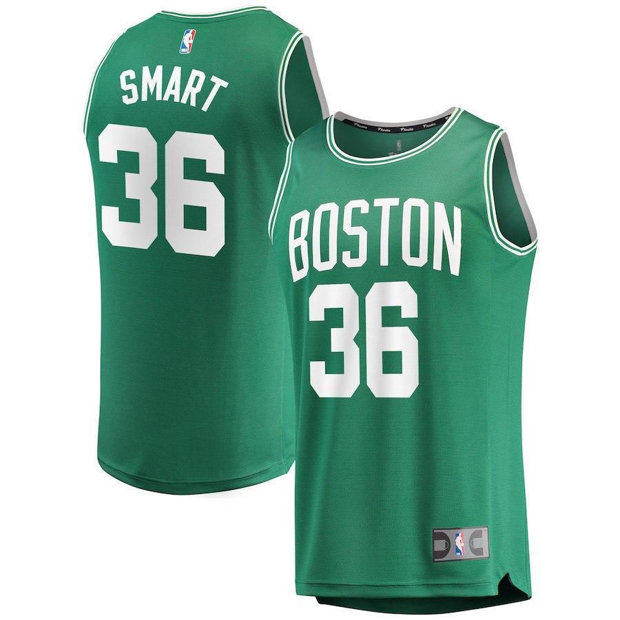 Marcus Smart Boston Celtics Branded Youth Fast Break Jersey Green - Icon Edition 2018/2019