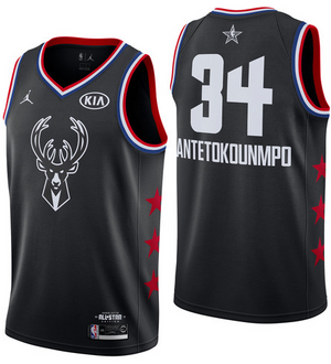 NBA Jordan All-Star 2019 Black Swingman Jersey - Giannis Antetokounmpo - Youth