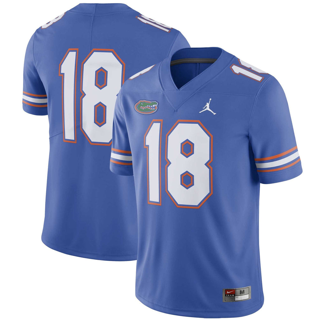 Men's Jordan Brand #18 Royal Florida Gators Limited Jersey