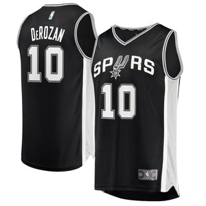 DeMar DeRozan San Antonio Spurs Branded Youth Fast Break Jersey Black - Icon Edition 2018/2019