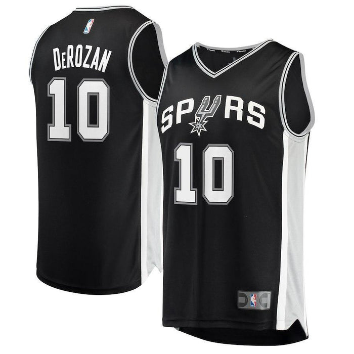 DeMar DeRozan San Antonio Spurs Branded Youth Fast Break Jersey Black - Icon Edition 2018/2019