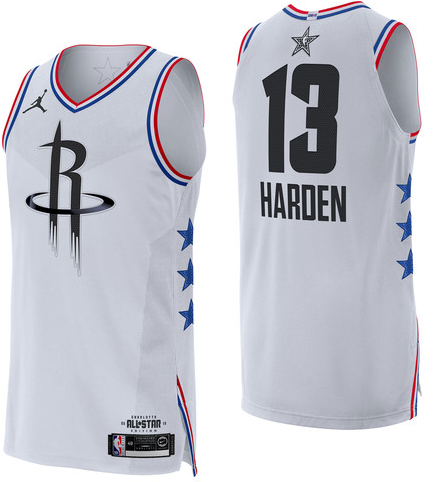 NBA Jordan All-Star 2019 White Swingman Jersey - James Harden - Youth
