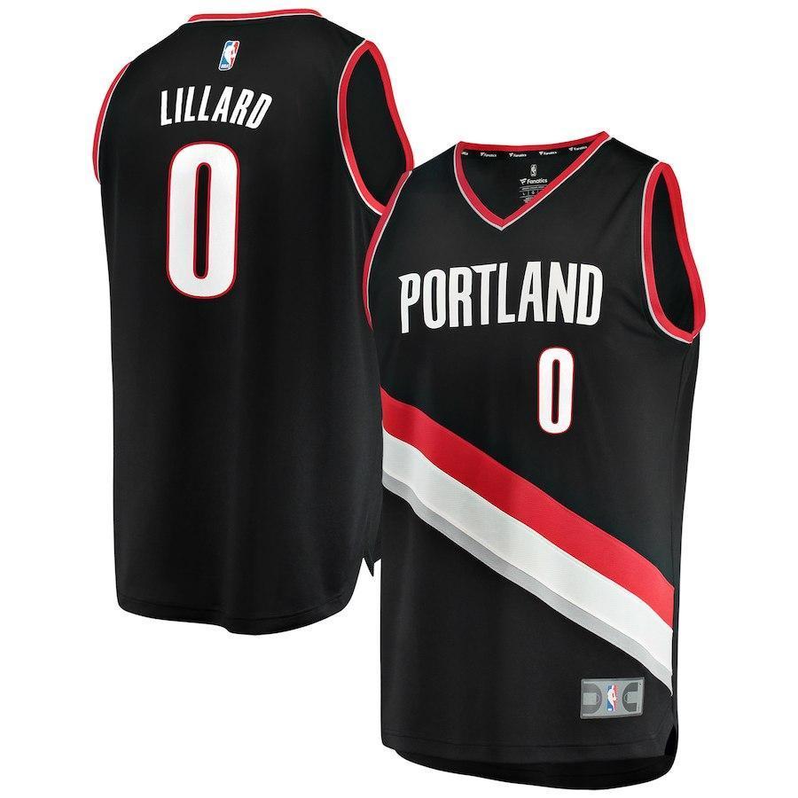 Damian Lillard Portland Trail Blazers Branded Youth Fast Break Jersey Black - Icon Edition 2018/2019