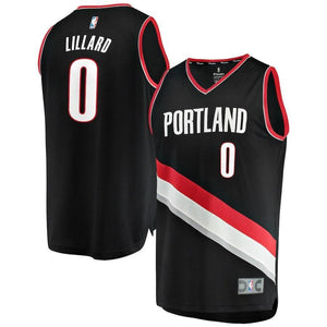 Damian Lillard Portland Trail Blazers Branded Youth Fast Break Jersey Black - Icon Edition 2018/2019