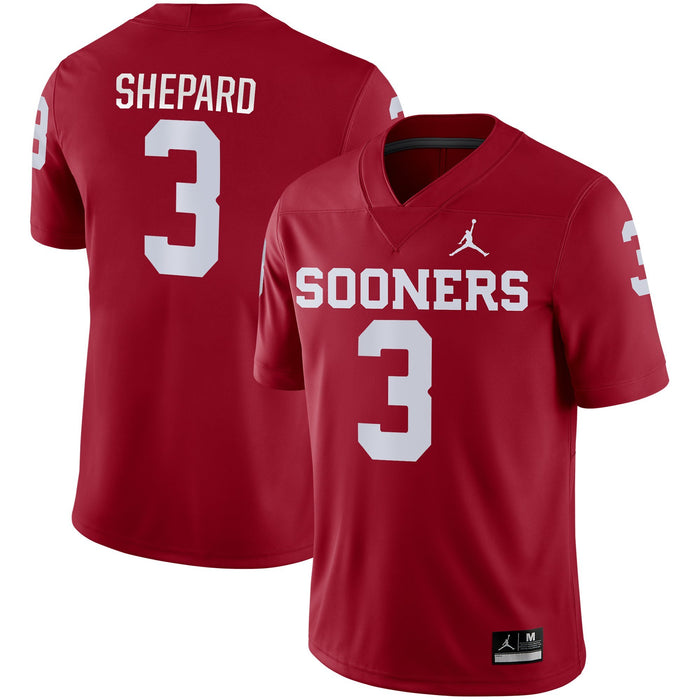 Men's Jordan Brand Sterling Shepard Crimson Oklahoma Sooners Game Jersey