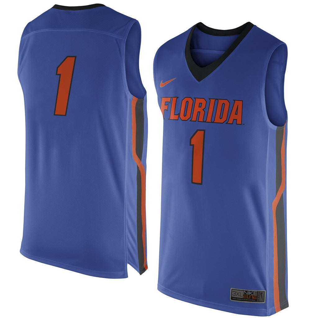 Men's Florida Gators Nike Royal Blue No. 1 Replica Master Jersey