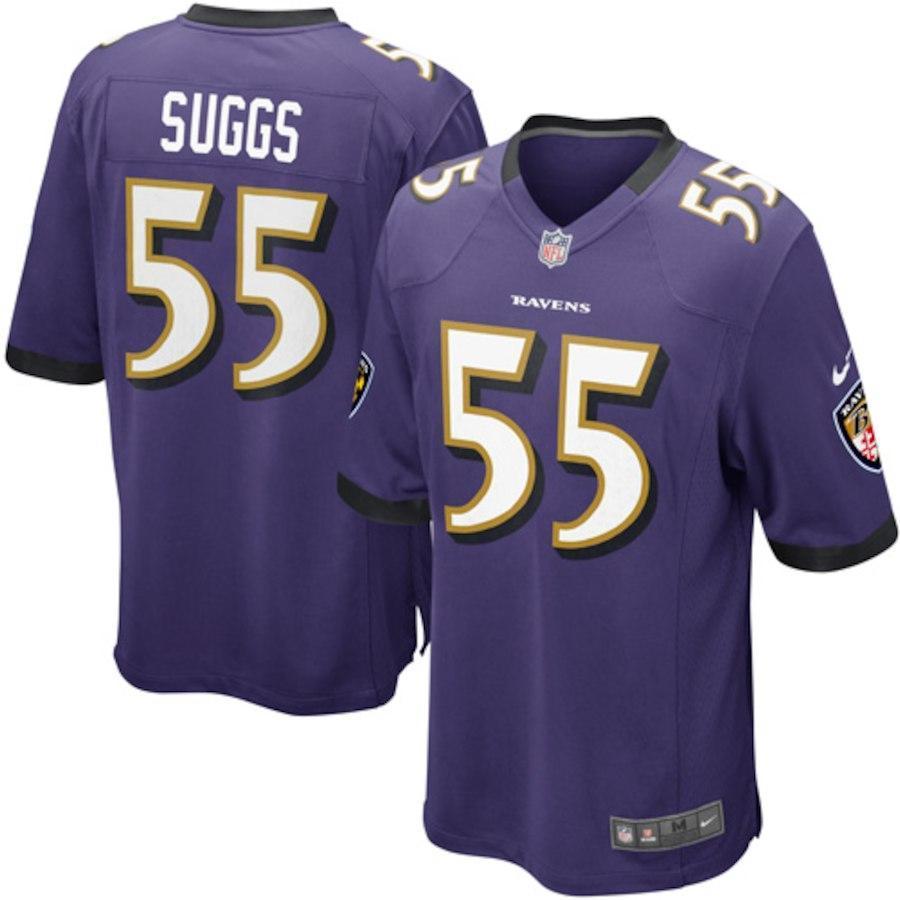 Terrell Suggs Baltimore Ravens Game Jersey - Purple 2018/2019