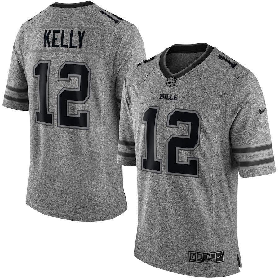 Jim Kelly Buffalo Bills Gridiron Gray Limited Jersey - Gray 2018/2019