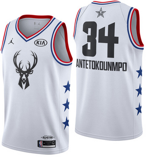 NBA Jordan All-Star 2019 White Swingman Jersey - Giannis Antetokounmpo - Youth