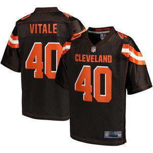 Men's Cleveland Browns Danny Vitale NFL Pro Line Brown Big & Tall Player Jersey
