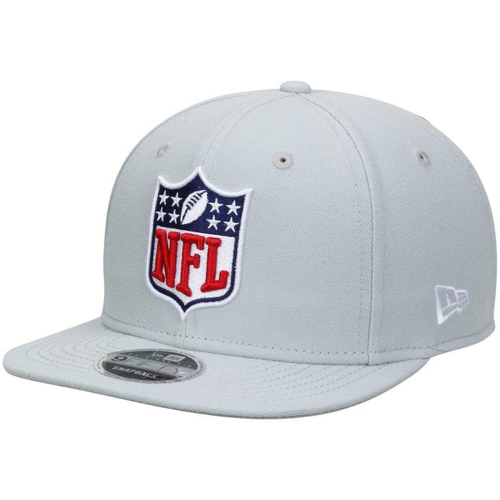 Men's NFL Shield Logo New Era Gray Original Fit 9FIFTY Adjustable Snapback Hat