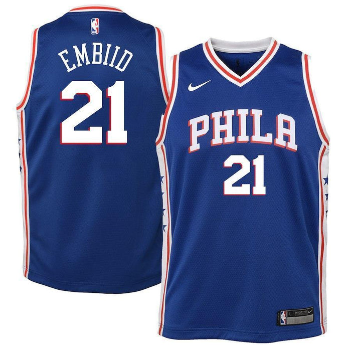 Joel Embiid Philadelphia 76ers Youth Jersey Blue - Icon Edition 2018/2019