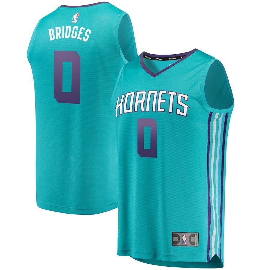 Miles Bridges Charlotte Hornets Branded Youth Fast Break Jersey Teal - Icon Edition 2018/2019