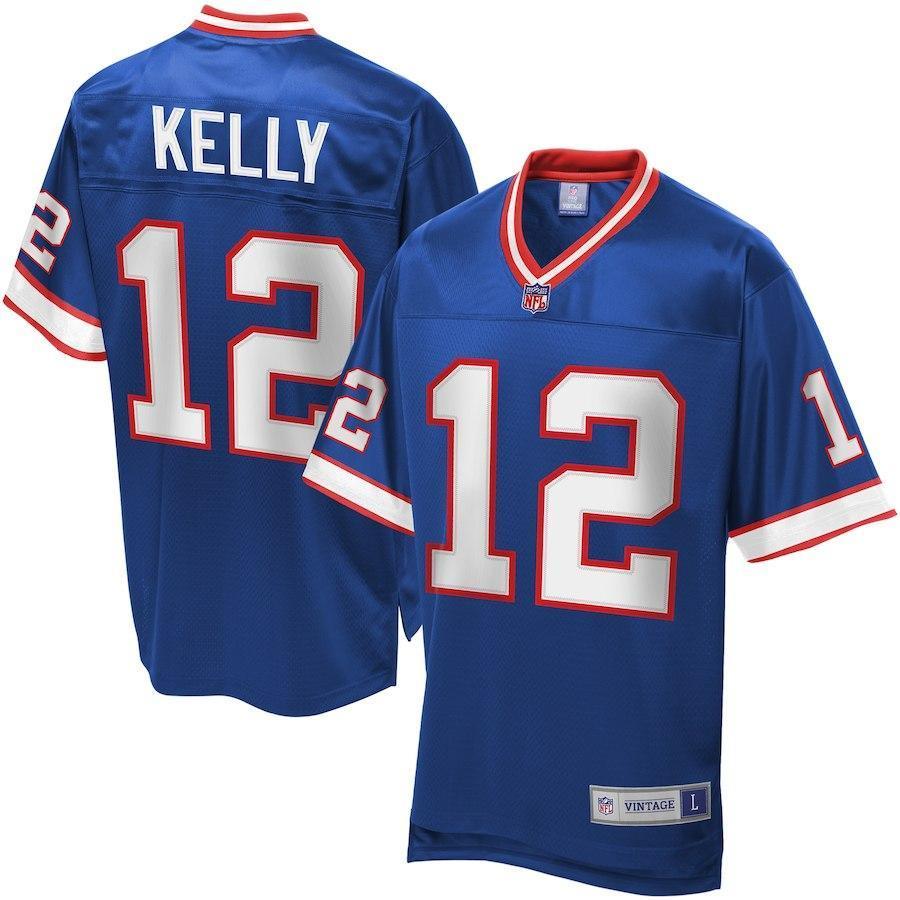 Men's Pro Line Buffalo Bills Jim Kelly Retired Player Jersey 2018/2019