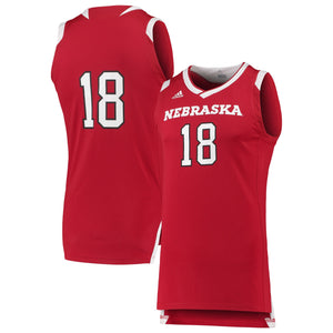 Men's Adidas Scarlet/White Nebraska Cornhuskers Chase Basketball Jersey