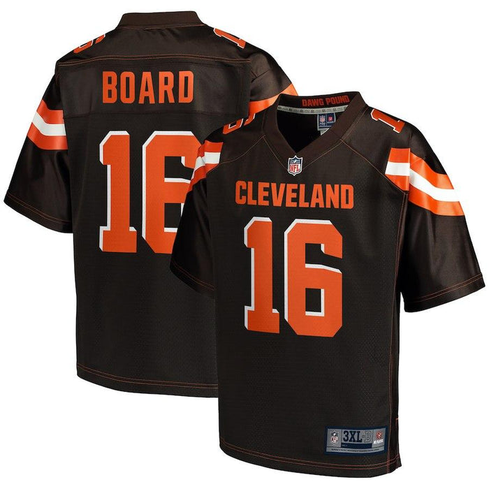 Men's Cleveland Browns CJ Board NFL Pro Line Brown Big & Tall Player Jersey